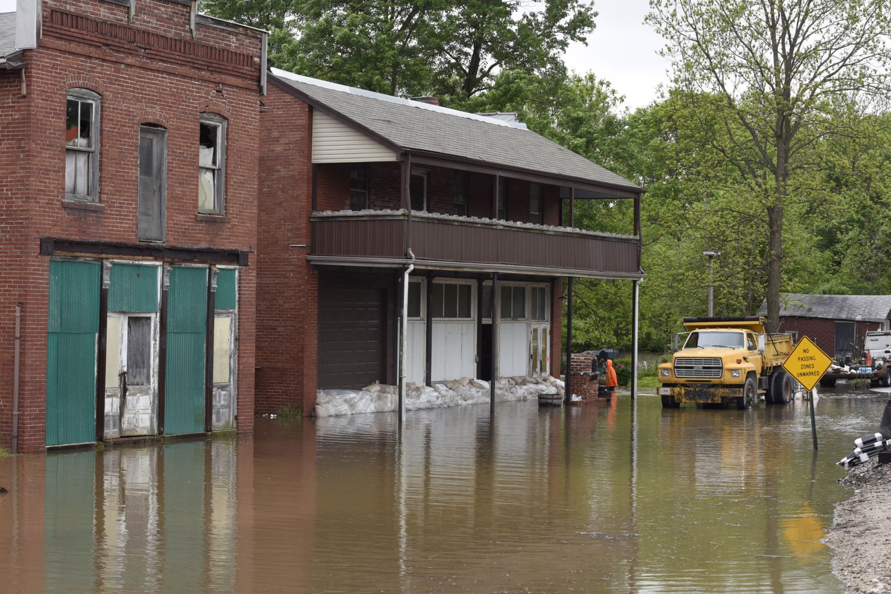 Flooding in rural Franklin County